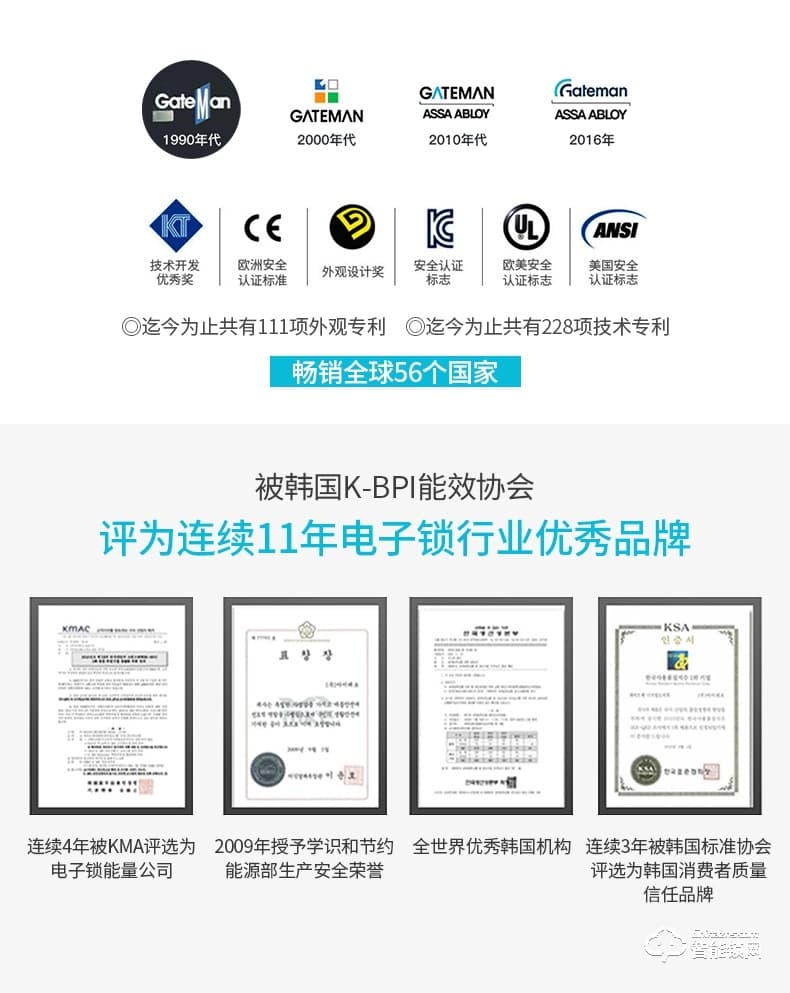 蓋德曼指紋鎖 FK521智能鎖防盜鎖密碼鎖