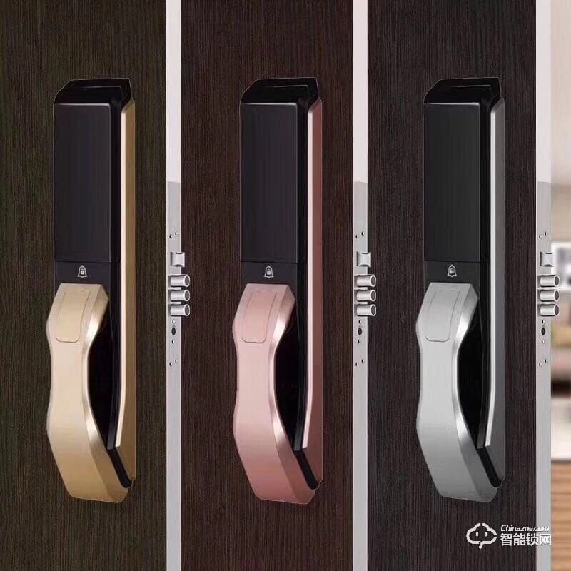新銳智能鎖 推拉式指紋密碼鎖 防盜門智能鎖