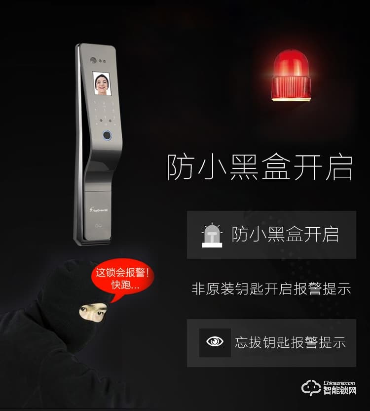 頂吉智能鎖 TOP300R人臉識別門鎖智能鎖指紋密碼鎖