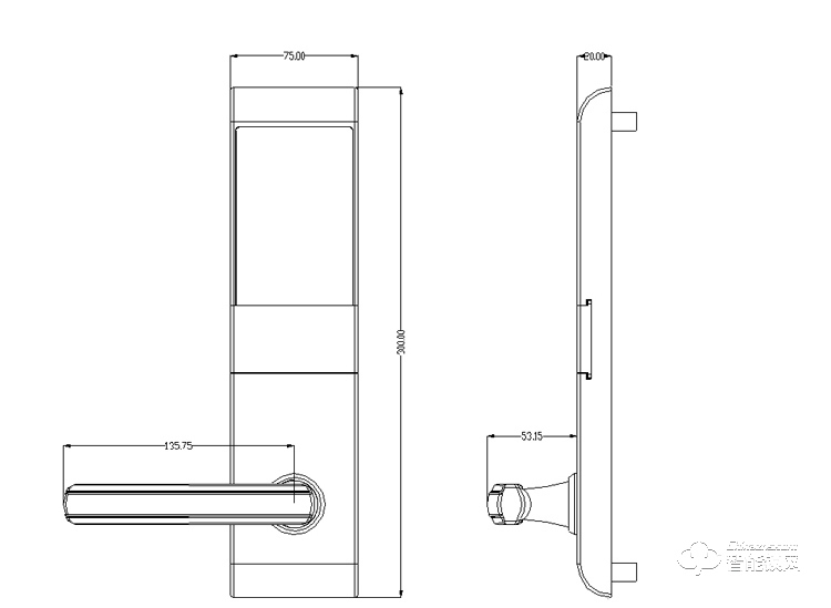 居頂指紋鎖 酒店鎖賓館門鎖