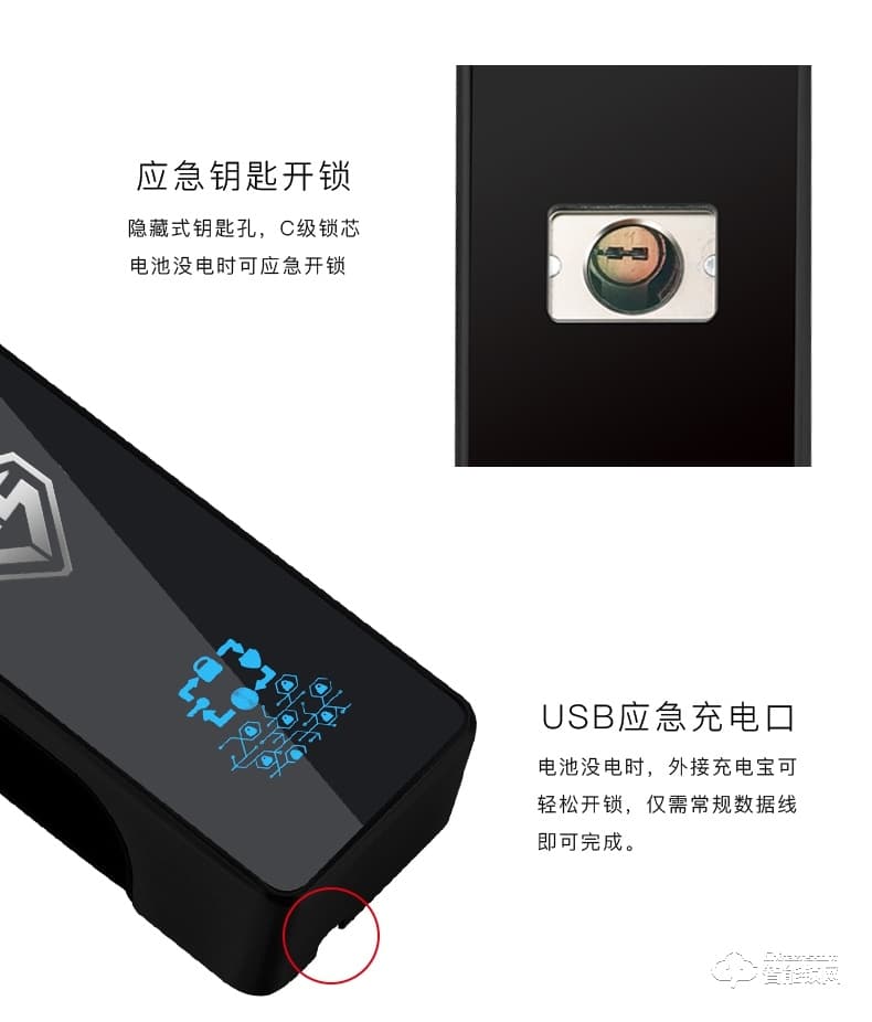 愛獅盾智能鎖 ASD-F3智新款人臉識別密碼鎖