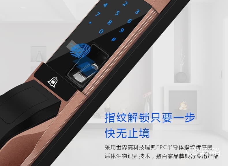 愛獅盾智能鎖 ASD-F1家用防盜門玻璃門密碼鎖