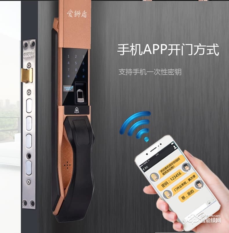 愛獅盾智能鎖 ASD-F1家用防盜門玻璃門密碼鎖