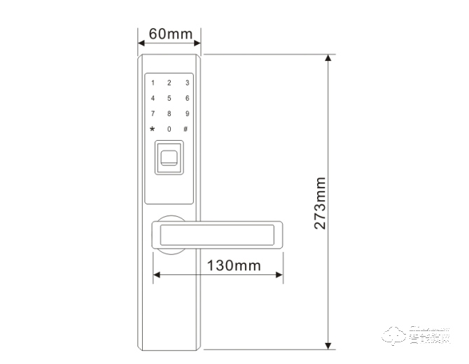 鐵將軍智能鎖 T3-02內(nèi)門智能鎖