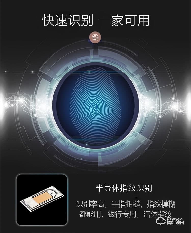 夕上智能鎖 C1電子門鎖全自動指紋密碼鎖