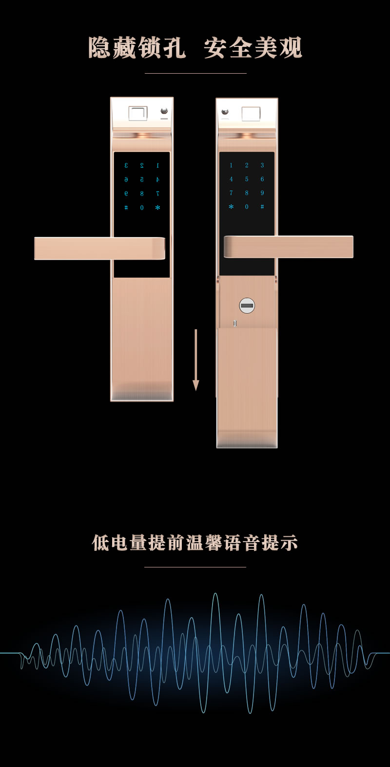 金網通智能鎖 8301臨時密碼C級鎖芯智能鎖