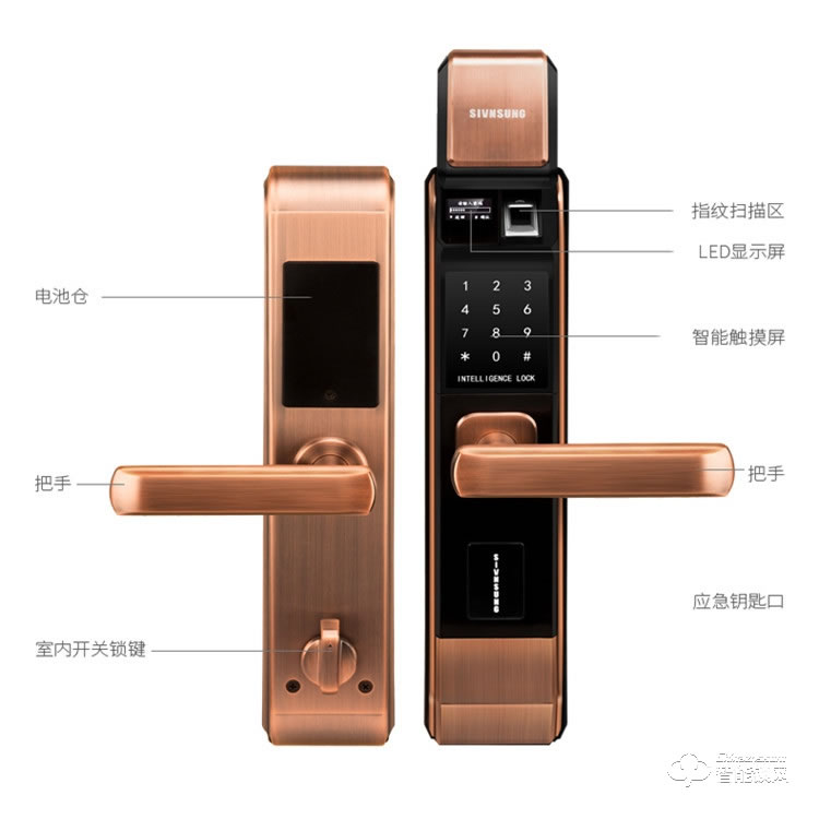 仁星智能鎖 617D小滑蓋小程序開鎖