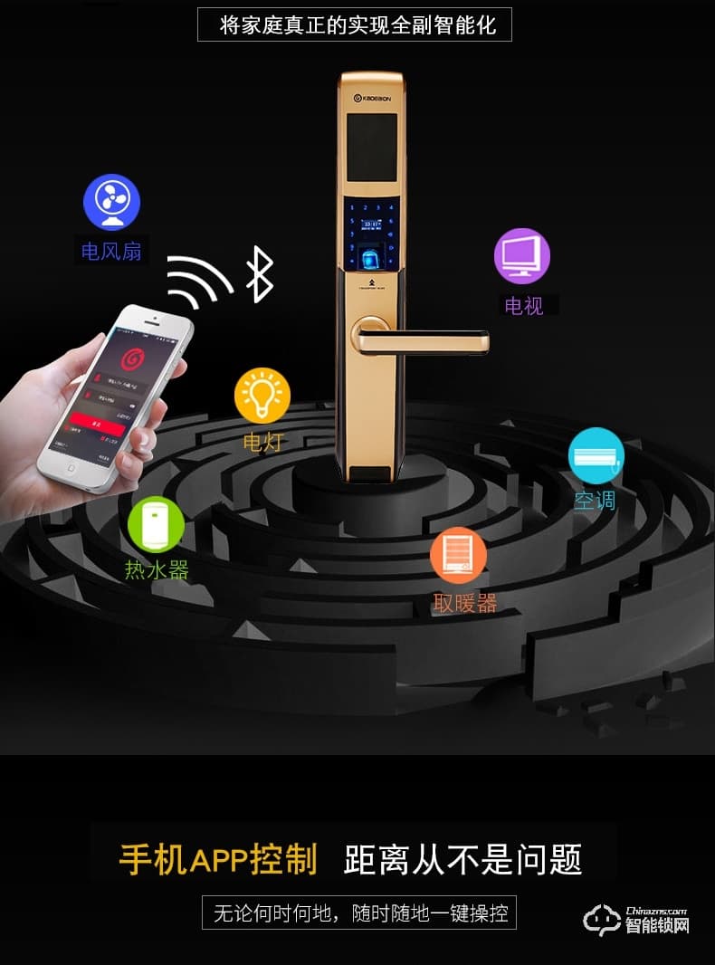 卡迪龍智能鎖 防盜門鎖智能鎖大門電子密碼鎖