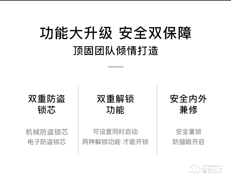 頂固智能鎖 W1家用防盜門密碼防盜鎖
