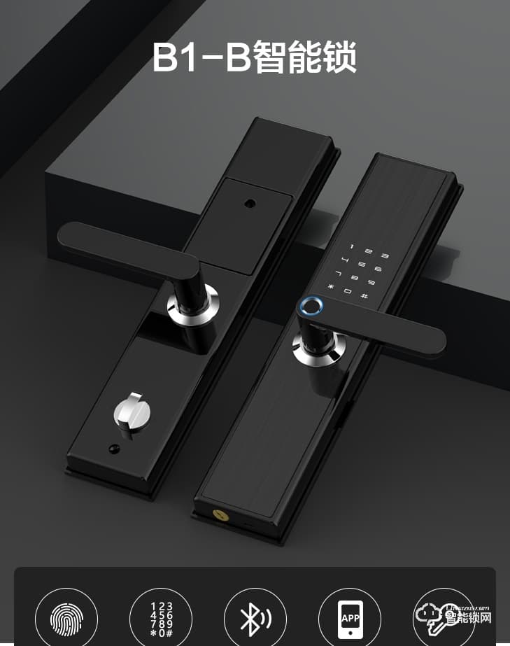居聯(lián)智能鎖 B1-B鋁合金面板半自動密碼鎖