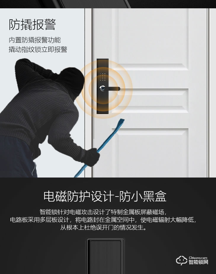 居聯(lián)智能鎖 B1-B鋁合金面板半自動密碼鎖