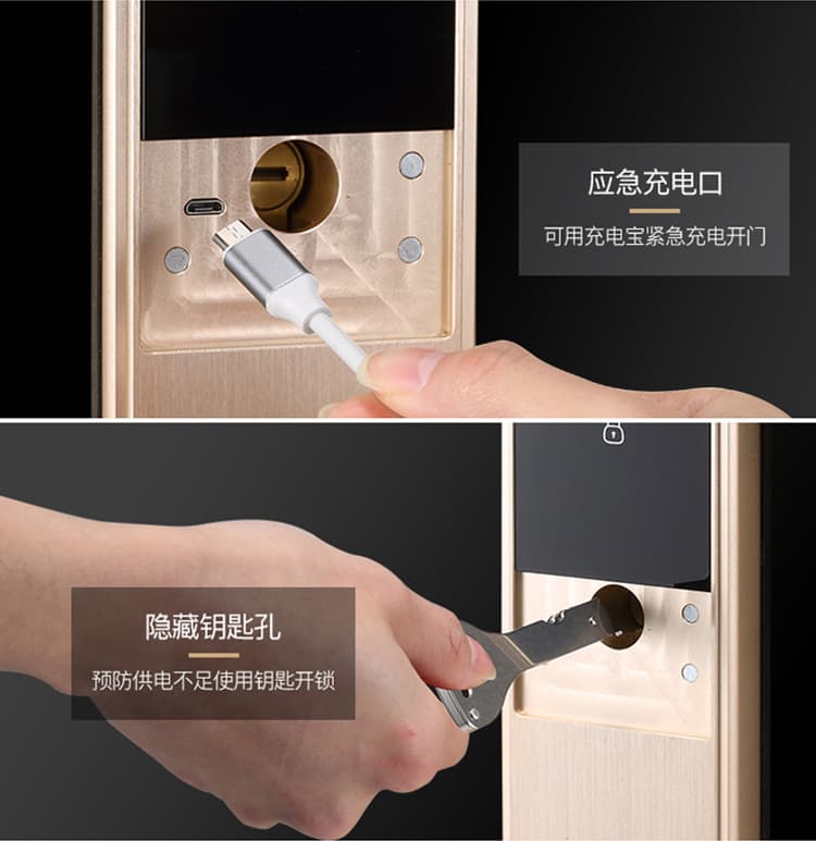 德犬智能鎖 L2全自動家用防盜門指紋密碼鎖