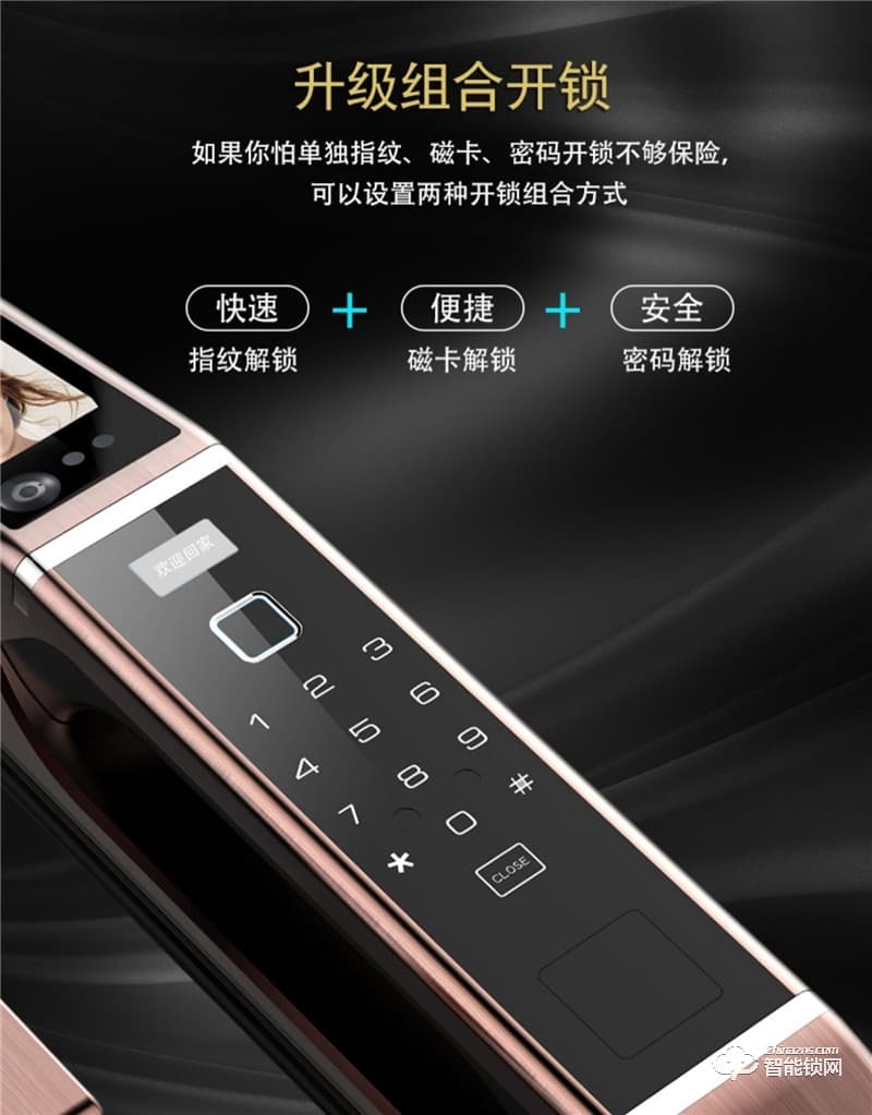 佰德龍智能鎖 Q9人臉識別鎖智能門鎖掌紋鎖