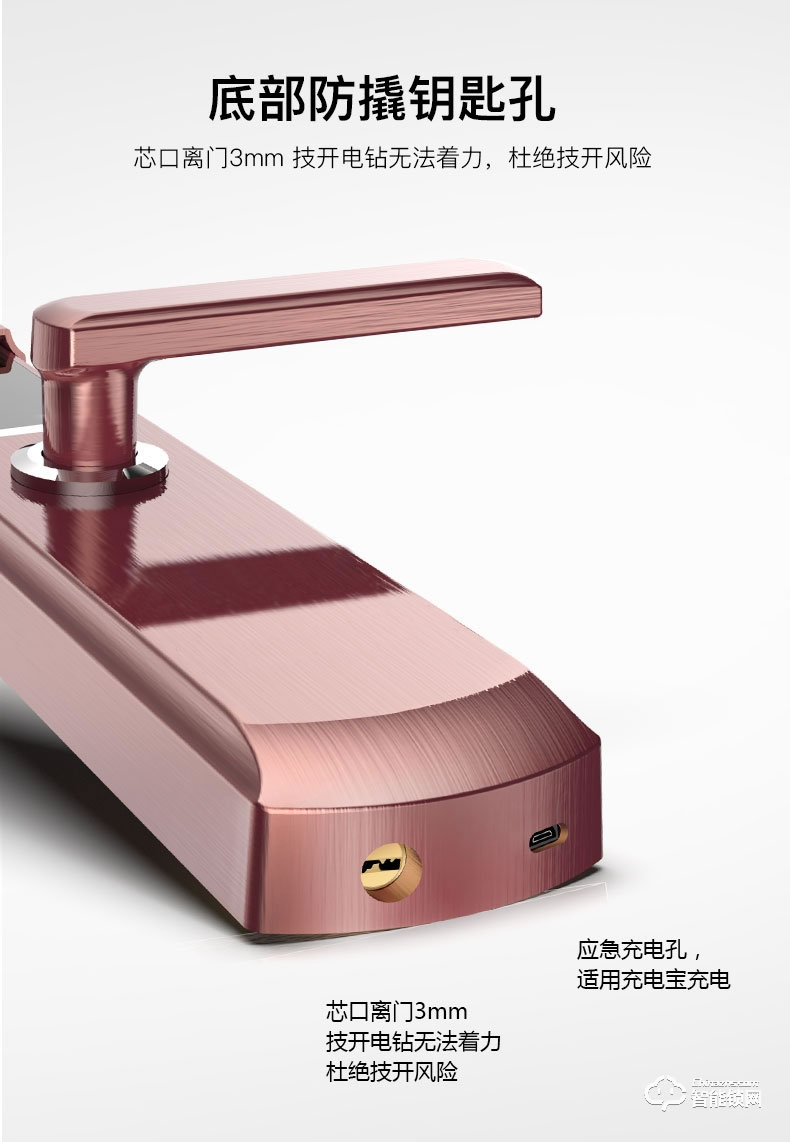 凌仕智能鎖 H13指紋密碼鎖智能鎖電子鎖