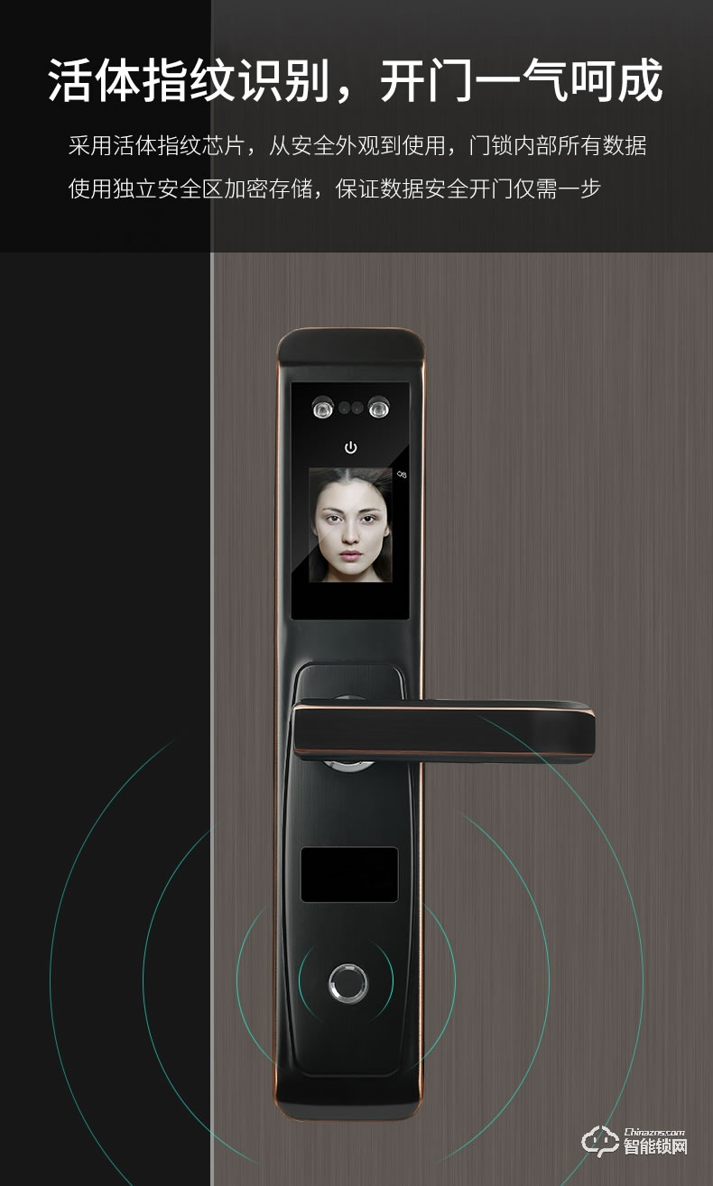 幻侶智能鎖  r2家用防盜門人臉識別智能鎖