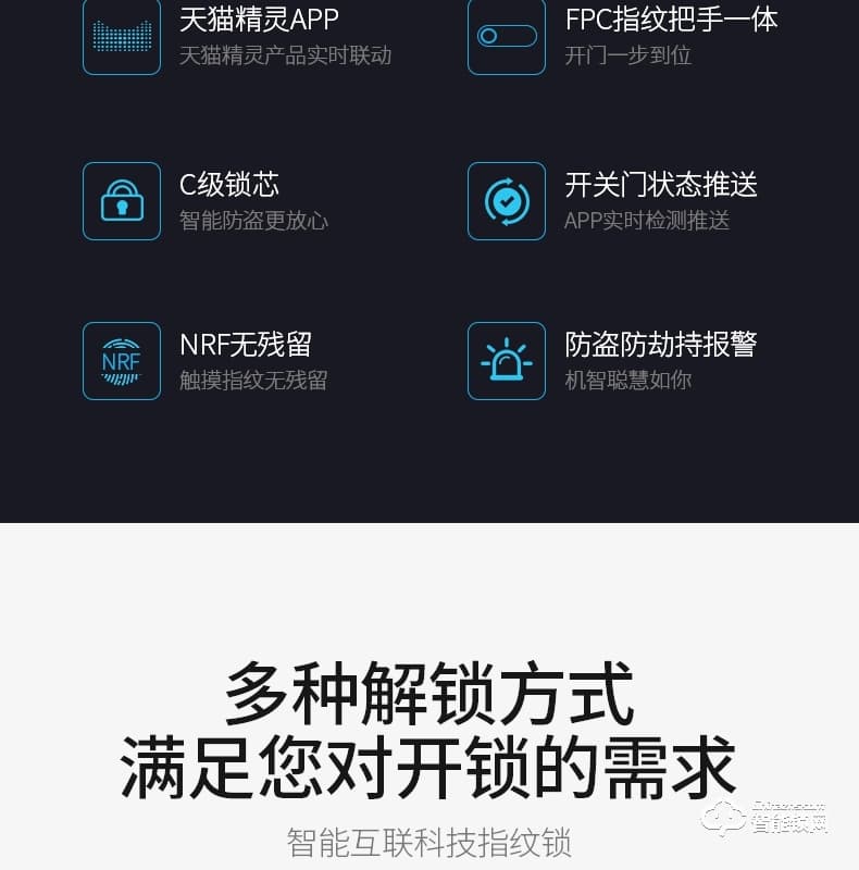 云訊智能鎖 M1H家用防盜門(mén)智能鎖電子密碼鎖