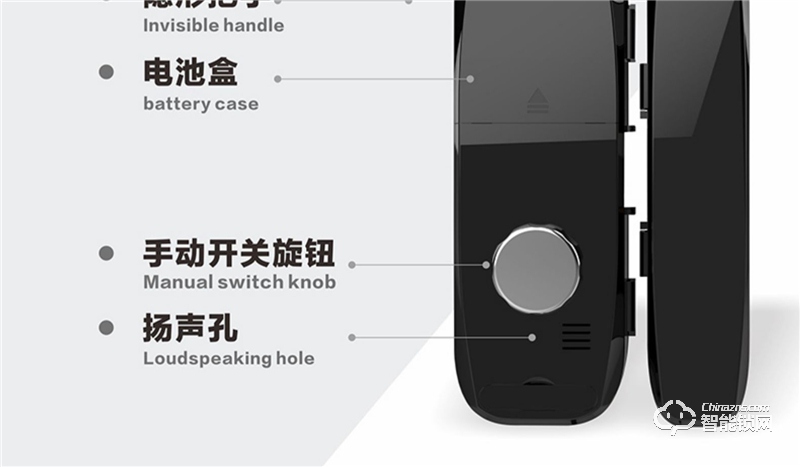 邦臣智能鎖 BL160辦公室玻璃門指紋鎖密碼鎖