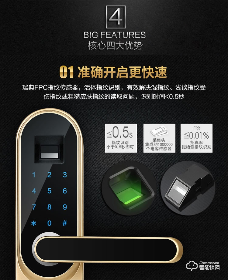 邦臣智能鎖 SN10家用臥室木門(mén)密碼鎖