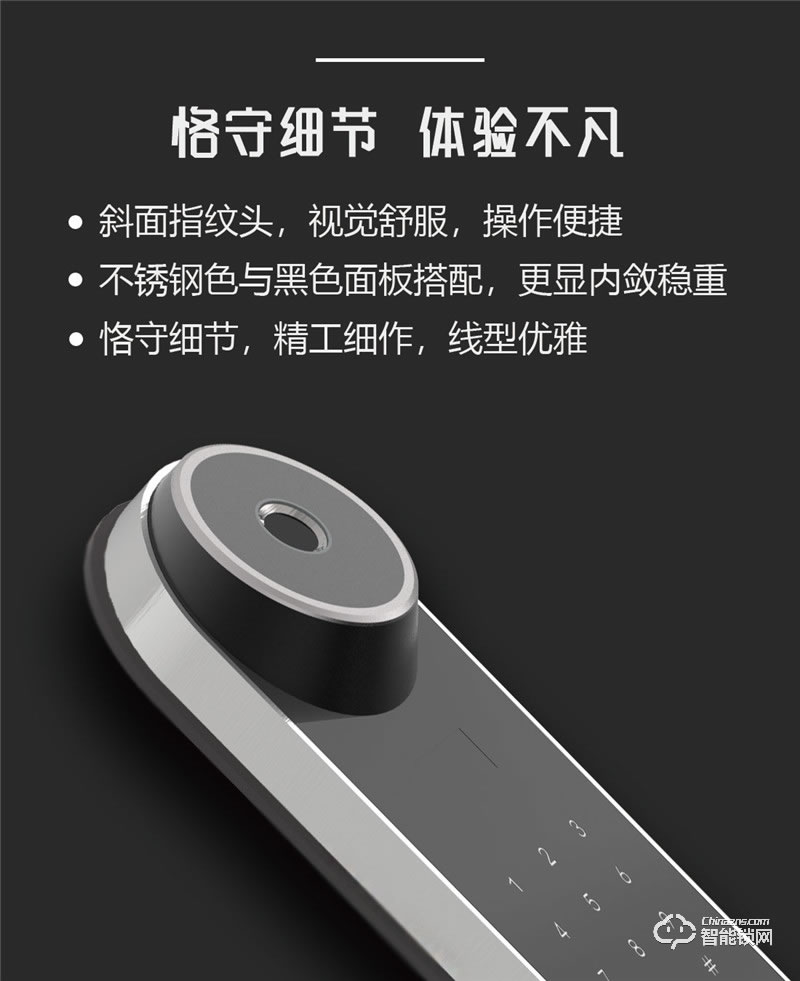 凱奇普智能鎖 E1704全自動(dòng)家用防盜門密碼鎖