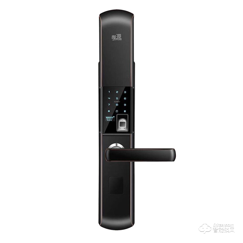 季源智能鎖 JY-10全自動滑蓋指紋密碼鎖