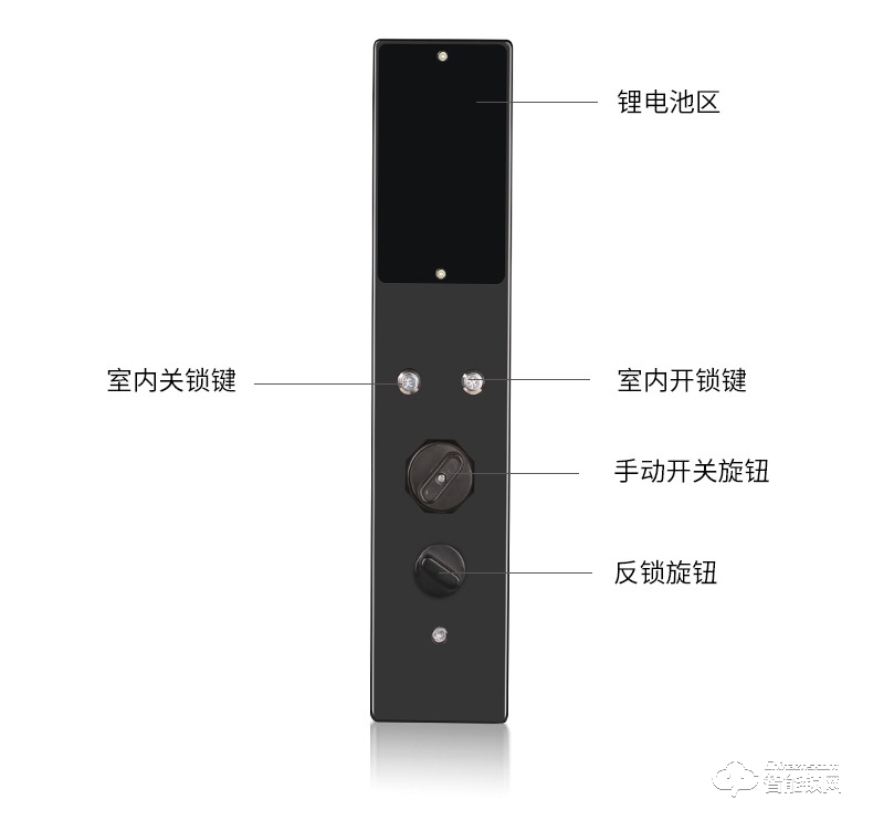 艾爾邁智能鎖 全自動指紋鎖密碼刷卡鎖