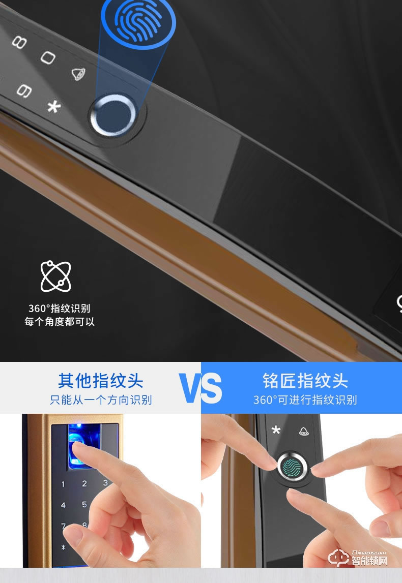銘匠智能鎖 C9 Pro家用防盜門電子密碼鎖