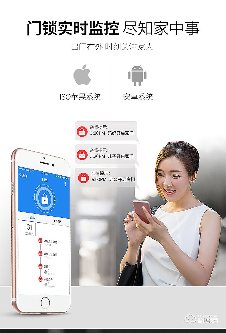 櫻花智能鎖 F1智能密碼鎖全自動門鎖