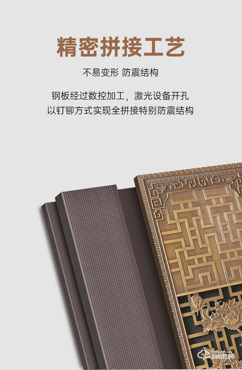 盼盼智能門(mén) 鳳凰之翼指紋鎖甲級(jí)大門(mén)