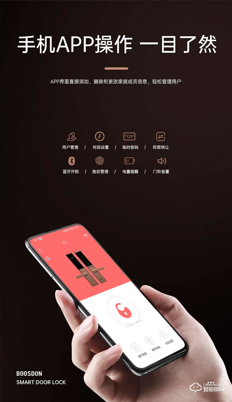 保仕盾智能鎖 Z2家用防盜門電子鎖