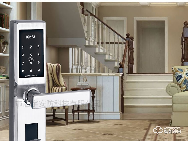 獅柯裝甲鎖 D0503不銹鋼智能指紋密碼鎖