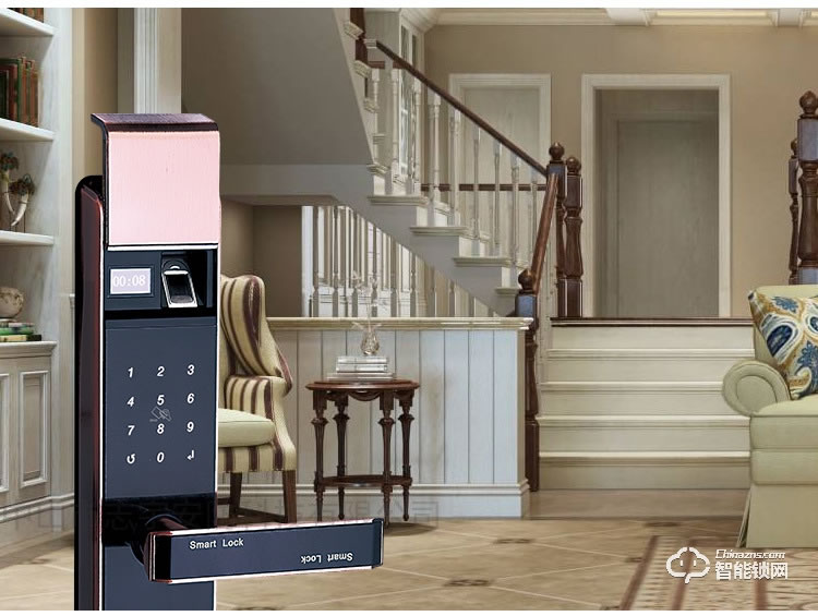 獅柯裝甲鎖 HD02自動(dòng)滑蓋家用防盜門智能鎖