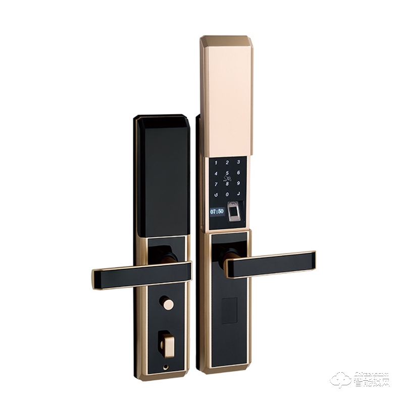 獅柯裝甲鎖 HD03大滑蓋自動下降指紋密碼鎖