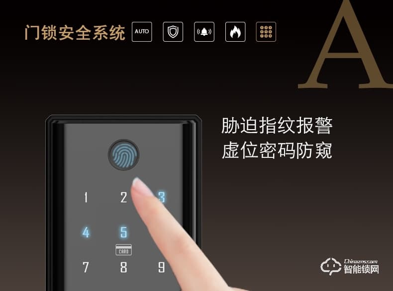 KLOCK智能鎖 一諾KLOCK200全自動推拉式指紋鎖