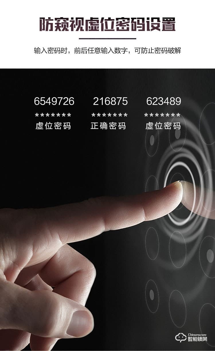 科林達智能鎖 A8指紋智能密碼玻璃鎖