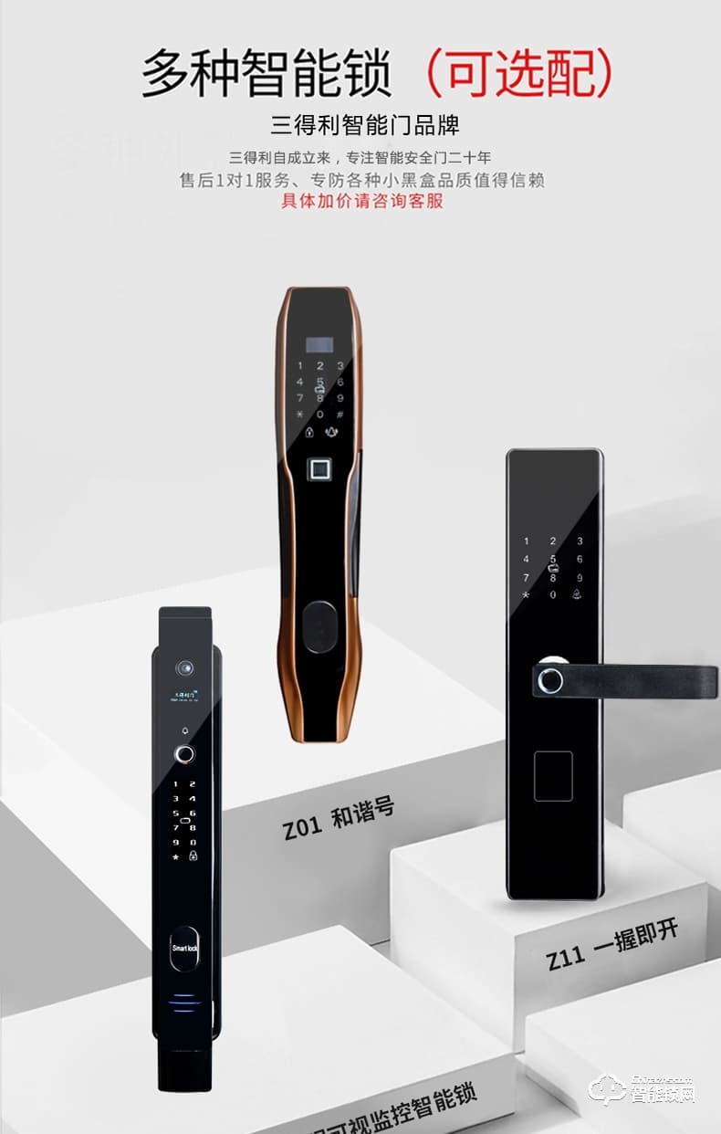 三得利智能門 SDL-BH01安全門進戶門單門家用智能門