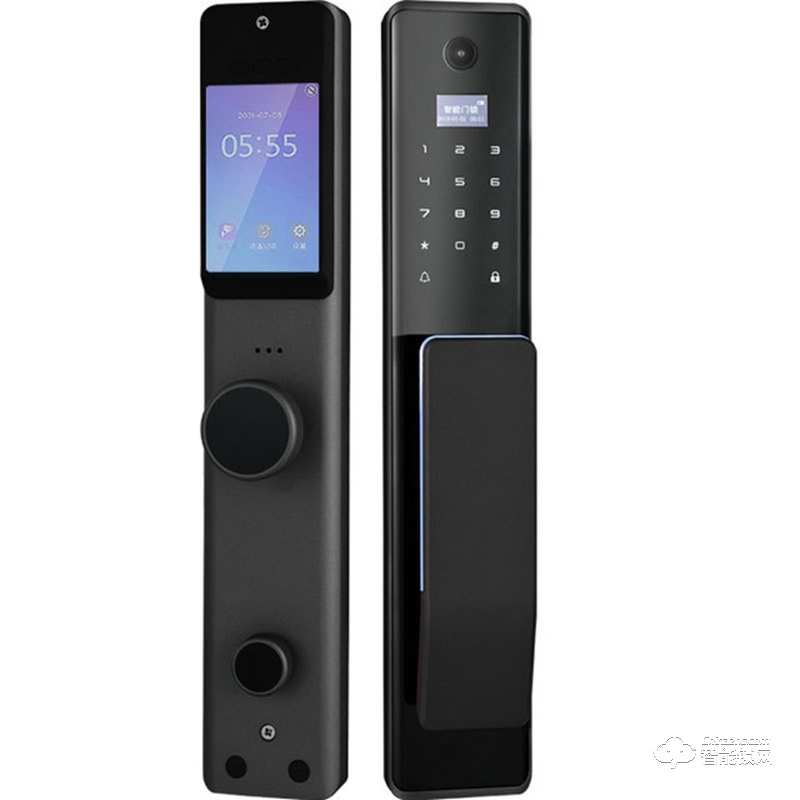 金咔噠智能鎖 帶可視門鈴貓眼指紋鎖