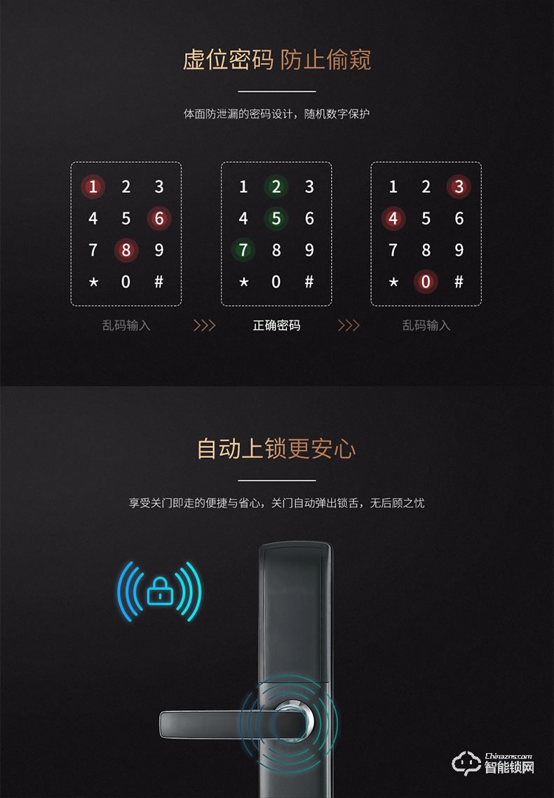 淺指智能鎖 SL-PX1家用防盜門鑰匙電子鎖