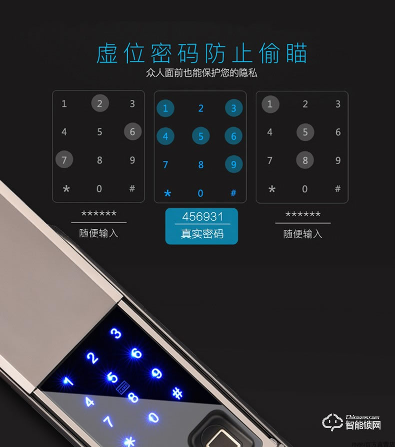 RNBN智能鎖 F8全自動指紋鎖家用防盜門鎖