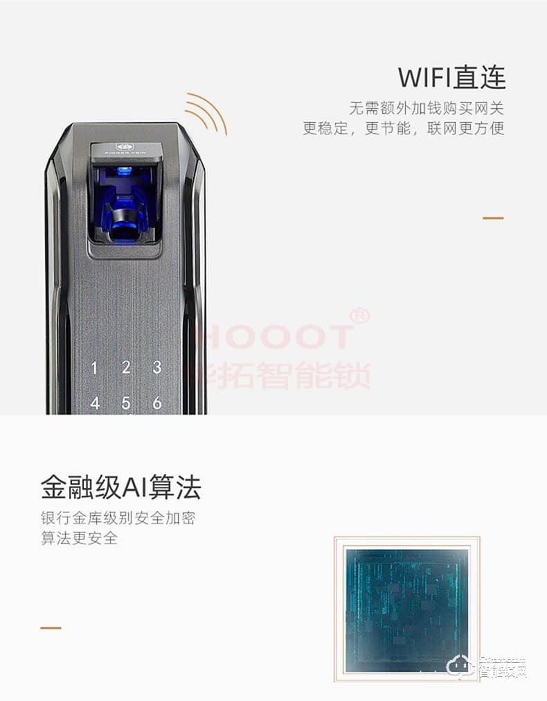 華拓智能鎖 RL4全自動(dòng)智能密碼門鎖