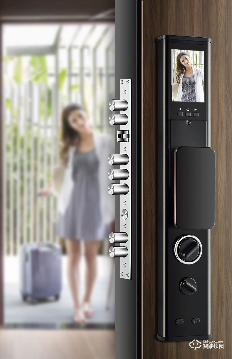 華拓智能鎖 H3X全自動(dòng)內(nèi)置快開(kāi)把手防盜門(mén)鎖