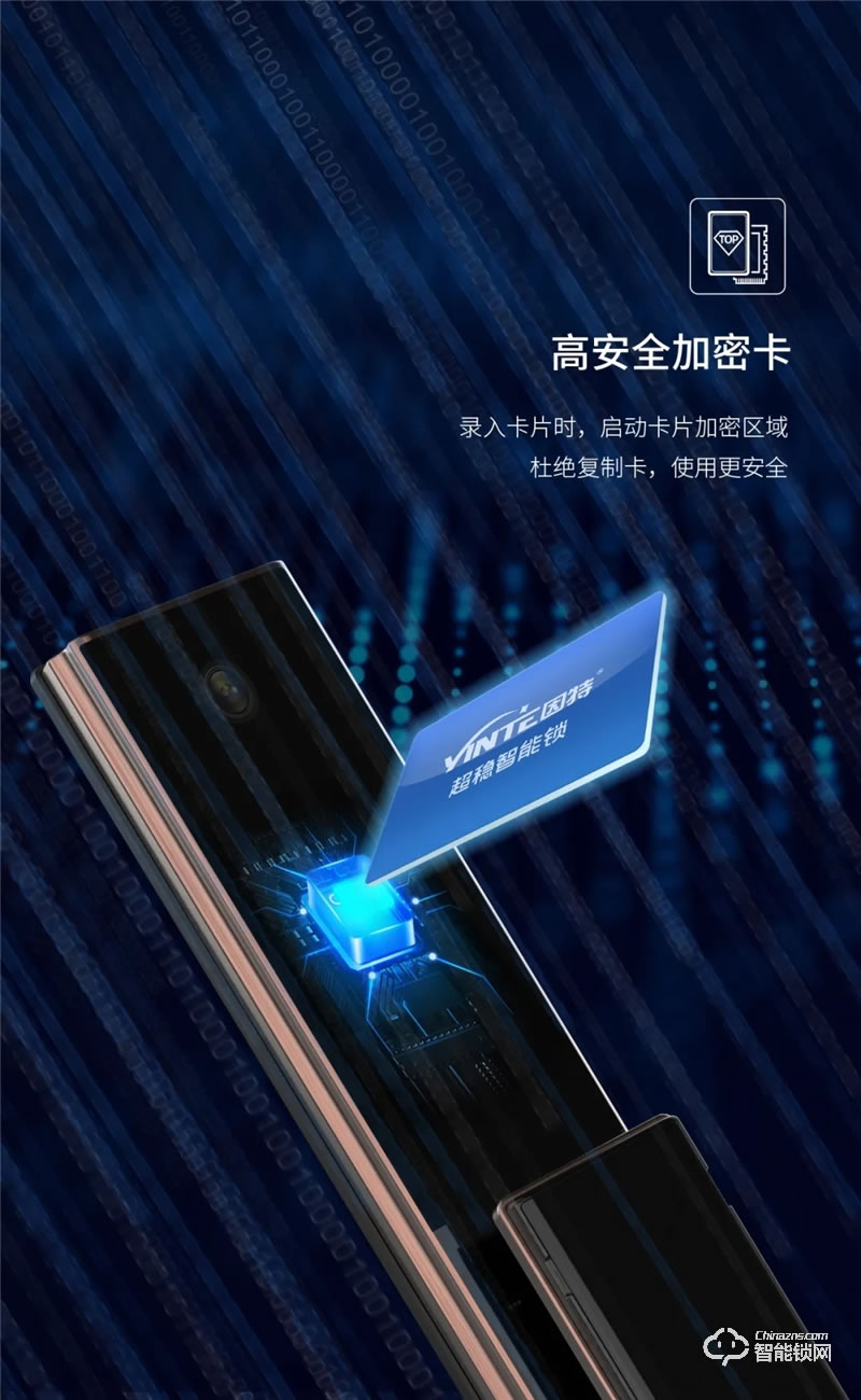 因特智能鎖 V55-S全自動智能貓眼智能鎖
