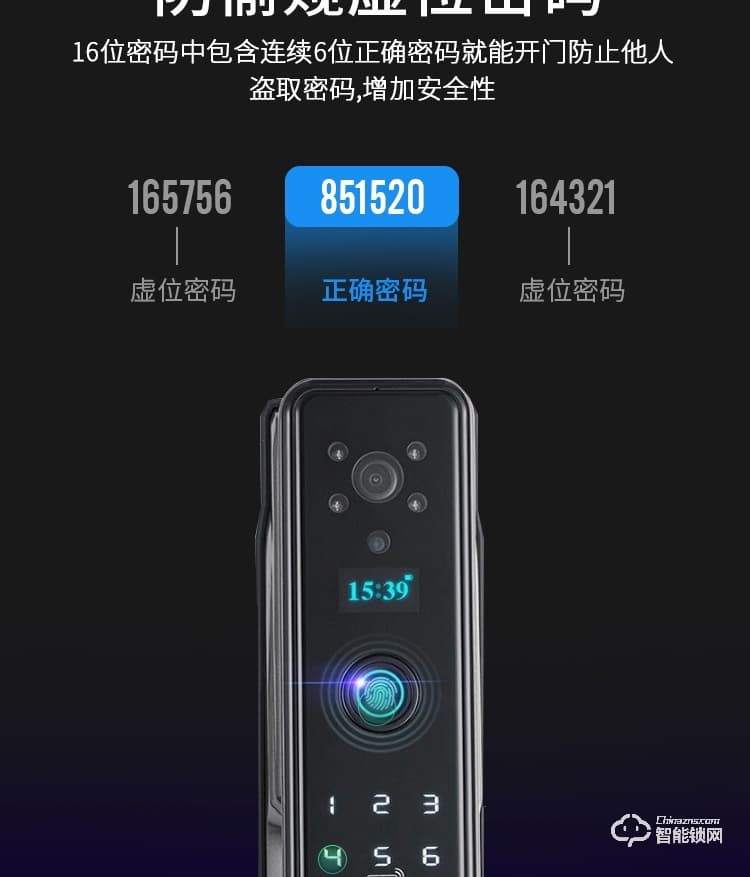 科羅威智能鎖 KLV-PM01全自動(dòng)攝像頭可視貓眼電子鎖
