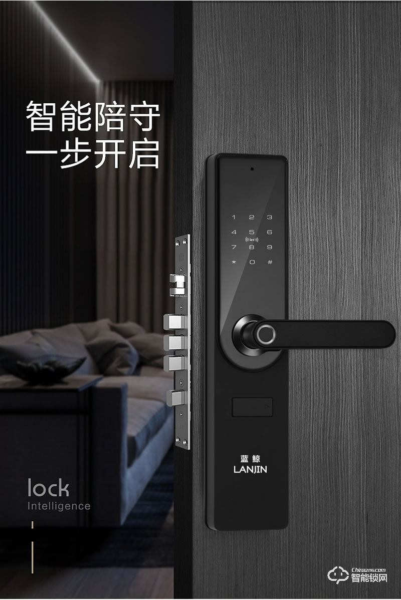 藍(lán)鯨智能鎖 A5家用防盜門智能門鎖