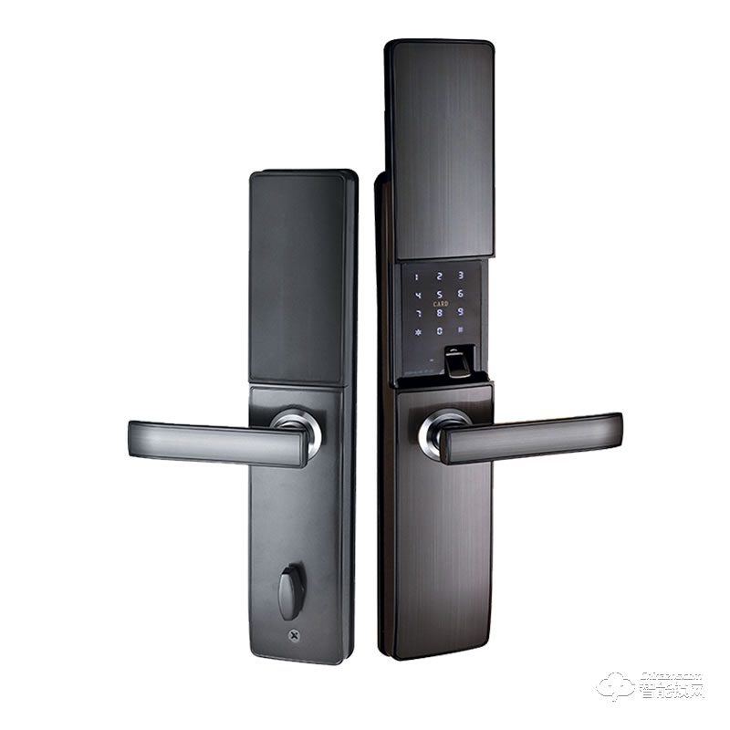 富瑞邦智能鎖 家用防盜門指紋密碼雙開(kāi)門鎖