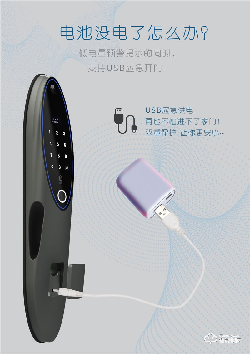 朗順智能鎖 LS-N70全自動電子貓眼智能密碼鎖