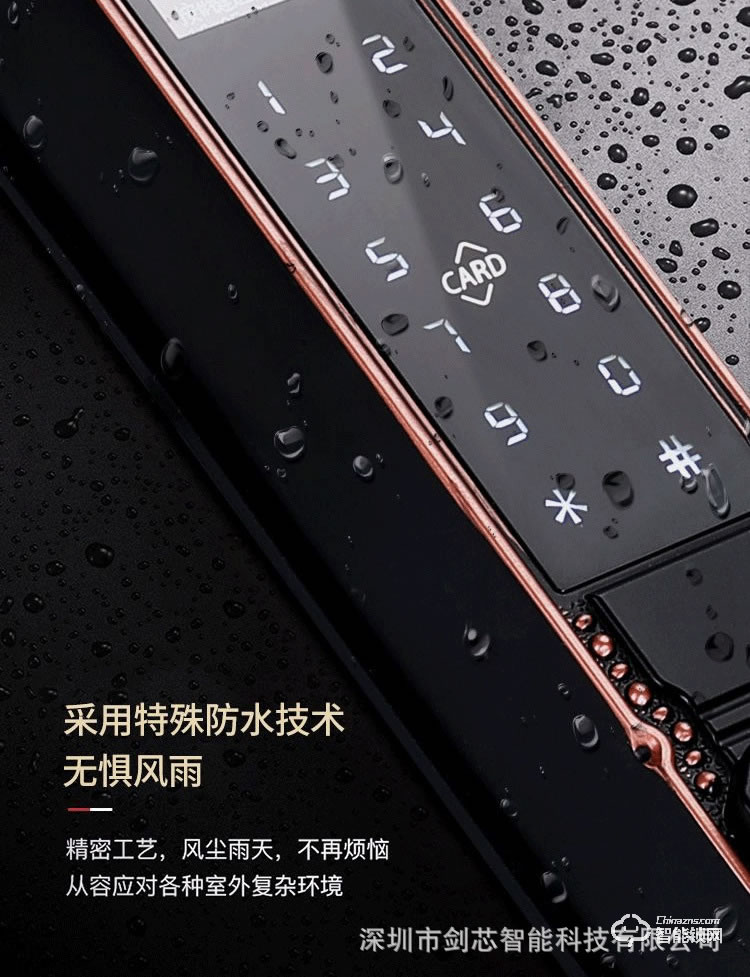 劍芯智能鎖 家用鋅合金防盜智能鎖