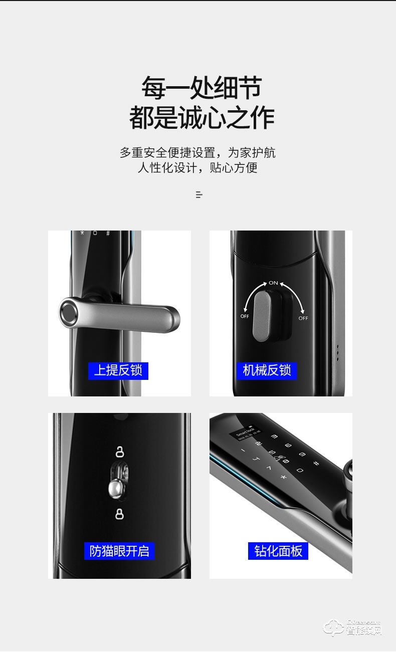 卡內(nèi)締智能鎖  R15家用防盜門智能鎖