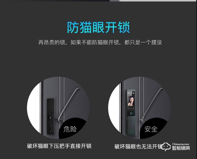 大鵝智能鎖 可視貓眼全自動(dòng)智能鎖
