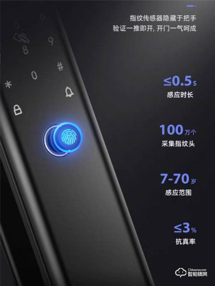 大鵝智能鎖 防盜門全自動智能密碼鎖