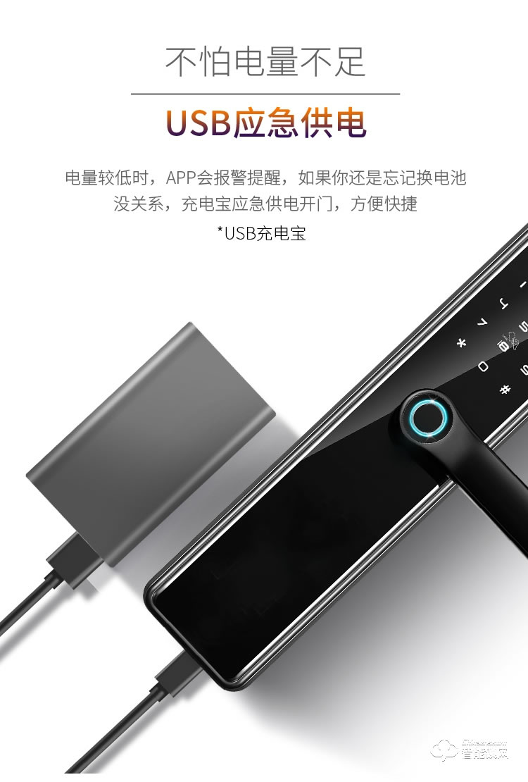 銀馳3D人臉識別智能鎖 三維立體面部識別